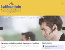 Tablet Screenshot of lamountaincoaching.com